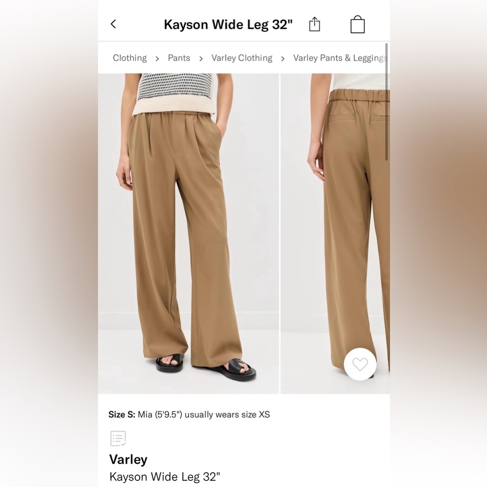 Varley Kayson Wide Leg 32”